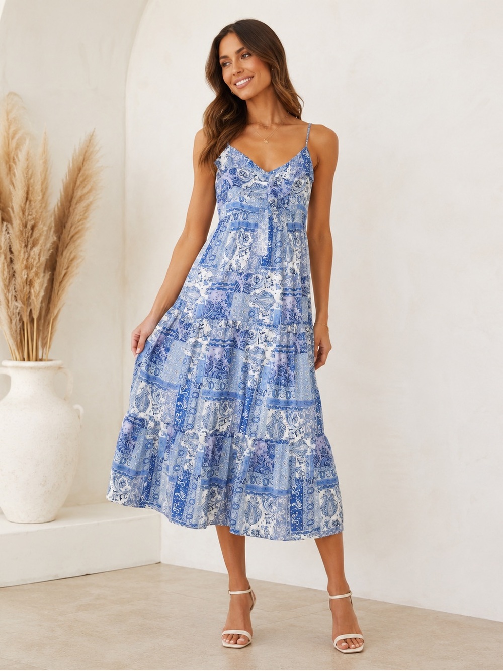NSR Bandana Midi Dress